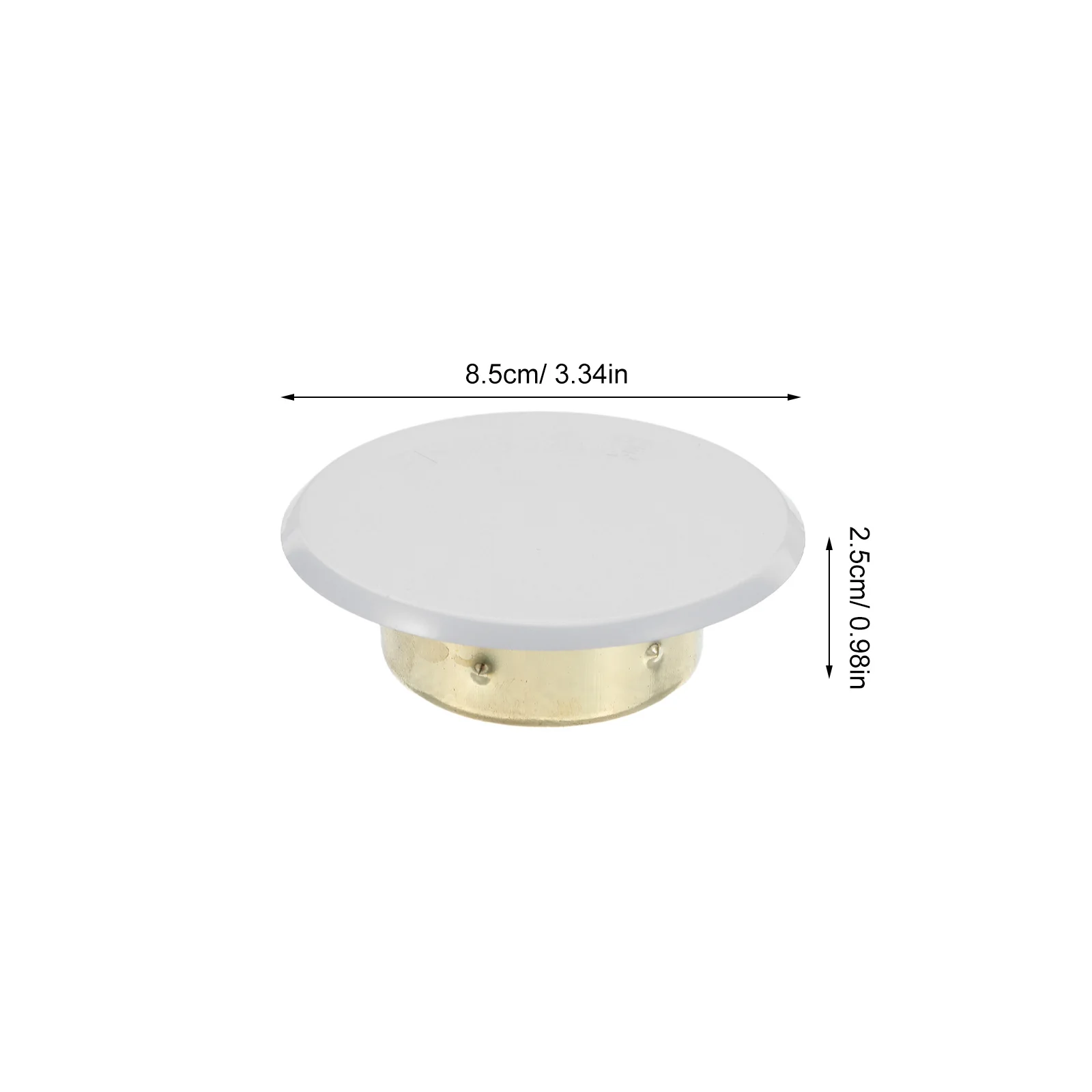 4Pcs Concealed Fire Sprinkler Head Cover Threaded Ceiling Mount Sprinkler Nozzle Protector Metal Plate System Guard for Office