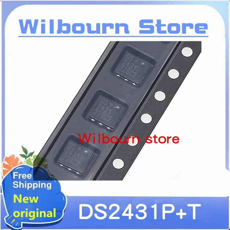 

10PCS~50PCS/LOT 100% NEW DS2431P DS2431P+ DS2431P+T&R DS+2431 DS2431P DS2431 DS+2431 TSOC6 1-Kbit EEPROM memory chip