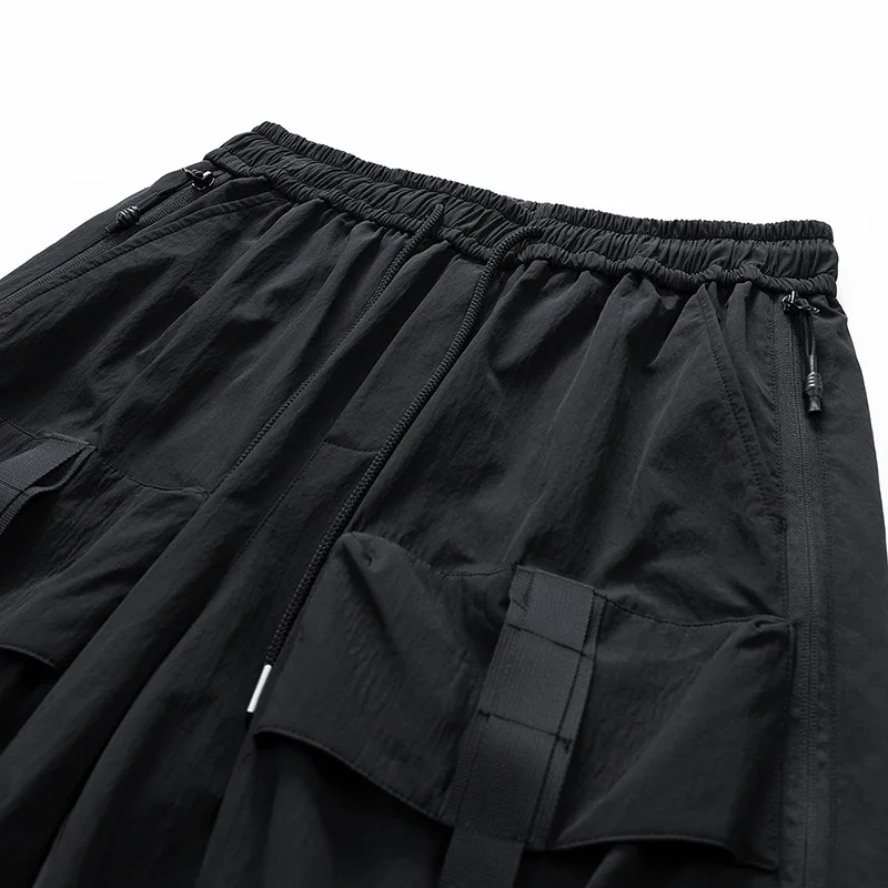 2025 Summer outdoor mountaineering casual pants Summer quick-drying mountaineering shorts loose straight tube