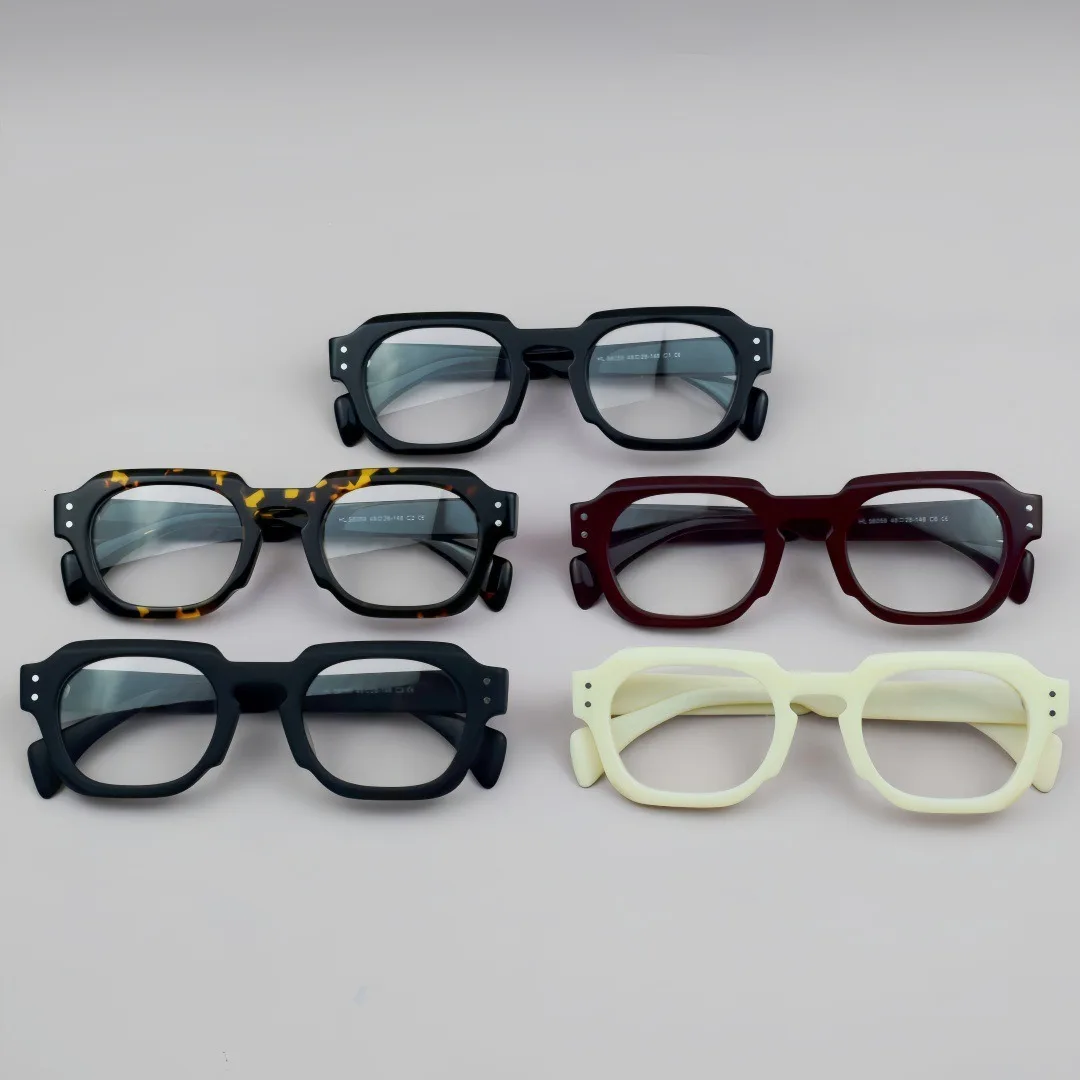 الرجعية خلات قصر النظر النظارات الإطار النساء الرجال مكافحة الأزرق وصفة طبية النظارات نظارات مخصصة-0.50 إلى-6.0