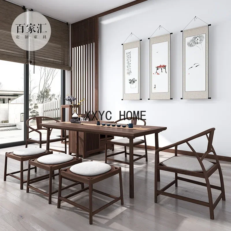 Villa Tea Room Kung Fu Tea Brewing Table Calligraphy and Painting Table Desk