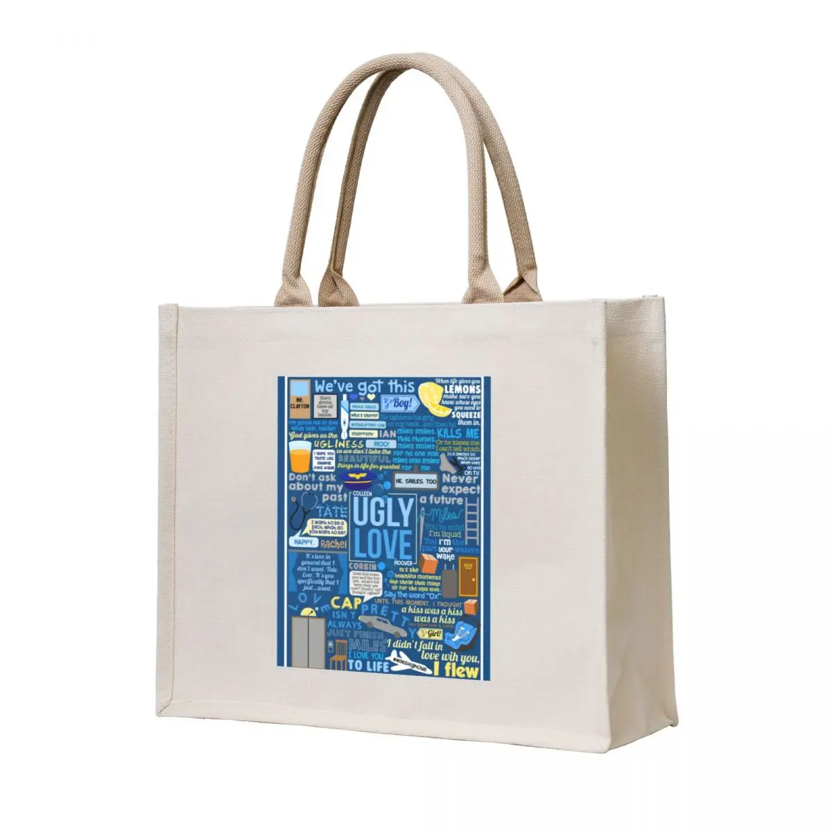 

Ugly love book Tote Bag tote bags men shopping cart bags women bag Lady bags