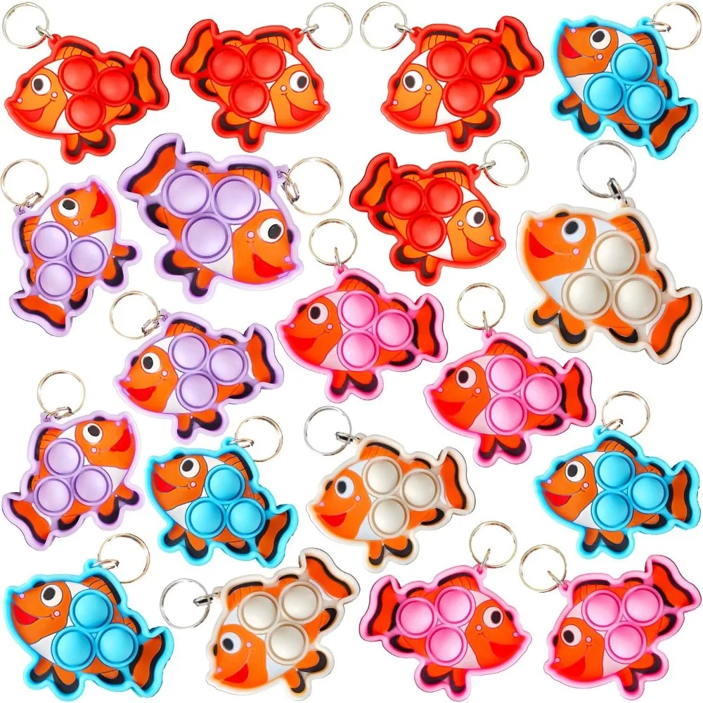 

24 Packs Bulk Mini Ocean Fish Animal Classroom Students Prizes from Teacher,Sea Creature Nemo Return Birthday Favors