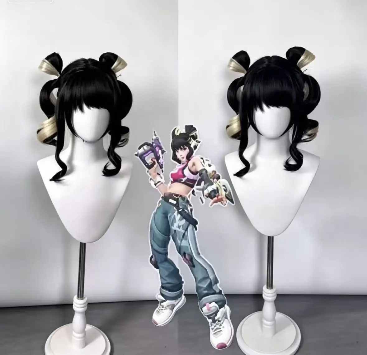 Juno's wig OW Cosplay wig Game Juno OVERWATCH2 Cosplay OW Linkage girl group cosplay Wig hairs for Women Halloween Party