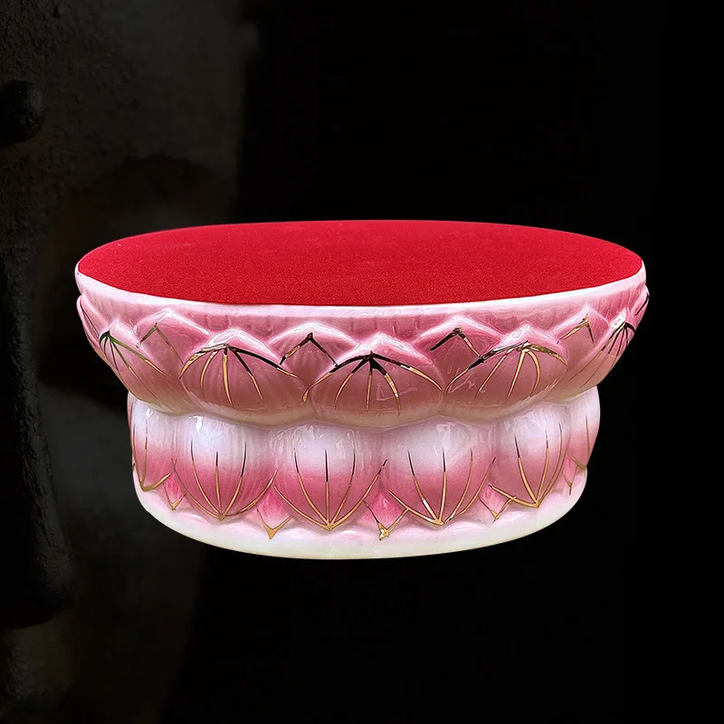 Cz buddha statue bottom base guanyinceramic lotus seat table worshipornaments elevated statue bracket living room desktop