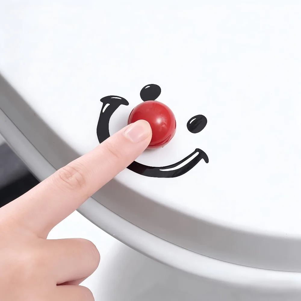 Self-Adhesive Cute Cartoon Toilet Seat Lifter No Touch Toilet Lid Handle Lift Device Sanitary Bathroom Gadget for Home Use