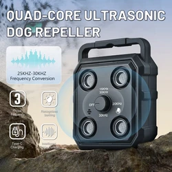 New Ultrasonic Stop Barker Dog Trainer Automatic Sound Control Anti-Barking Rechargeable Deterrent Device Pet Training Supplies