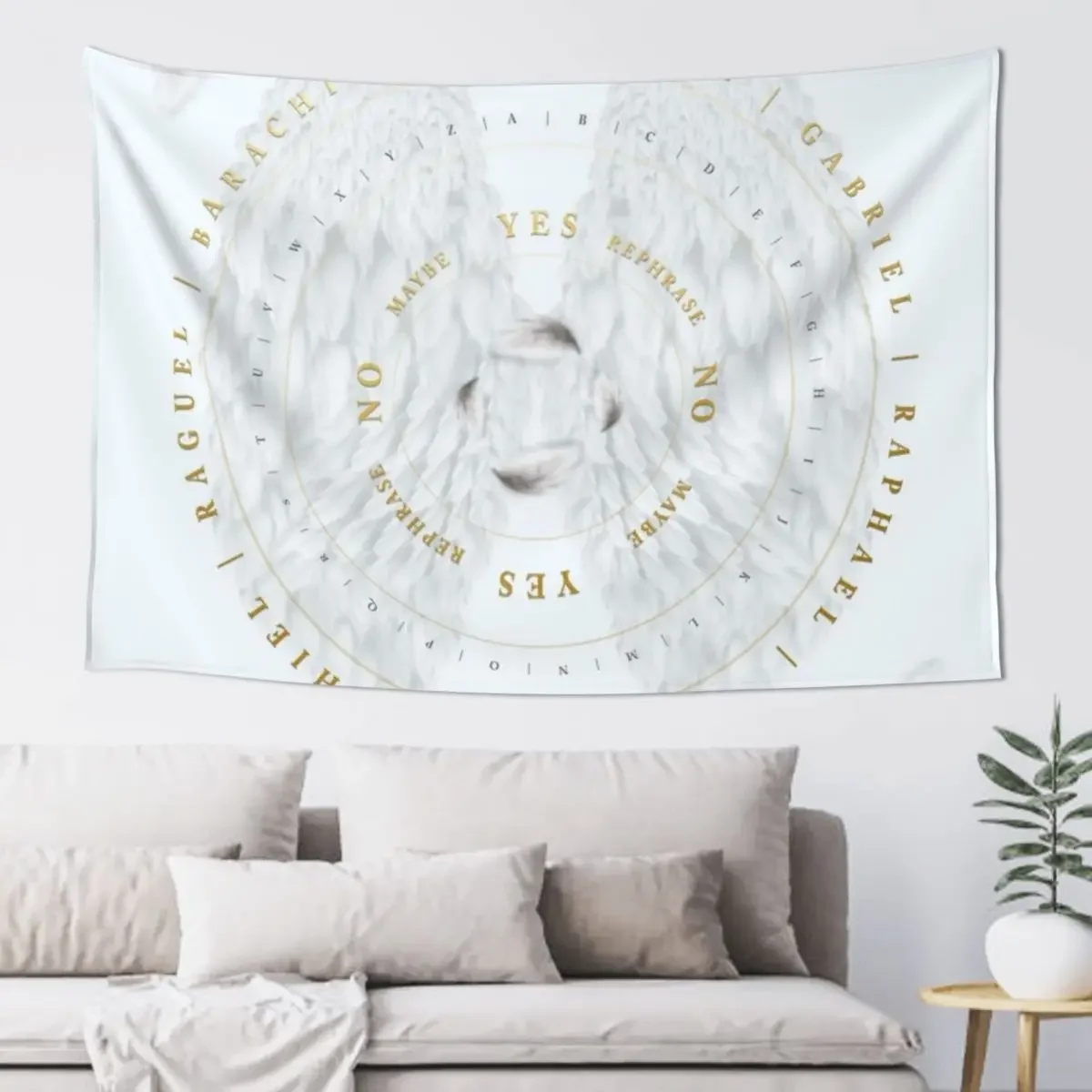 

Angelic Connections Answered | Pendulum Pillow Tapestry Home Decor Accessories Wall Tapestries Decoration For Rooms Tapestry