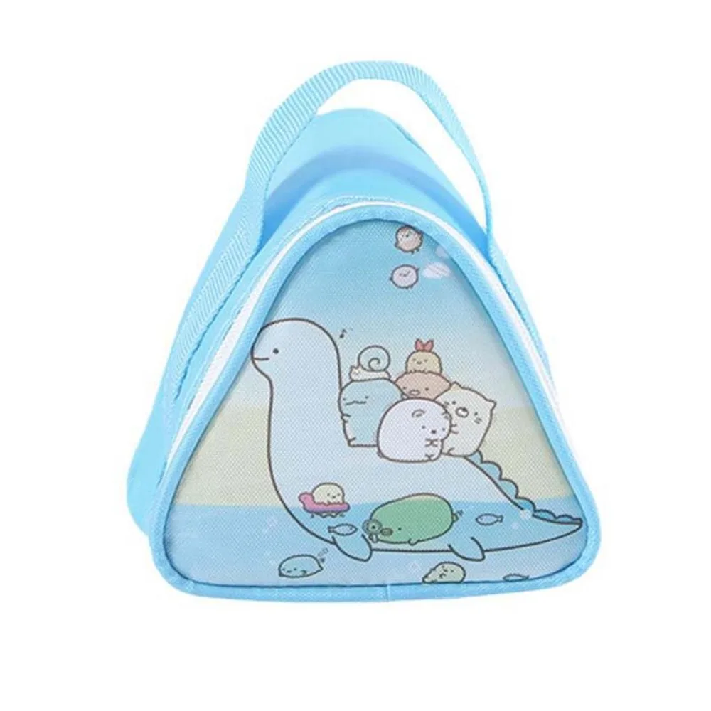 

Aluminum Foil Triangular Insulation Bag Thickened Zipper Breakfast Thermal Bag Oil-proof Japanese Rice Ball Lunch Box Bags Women