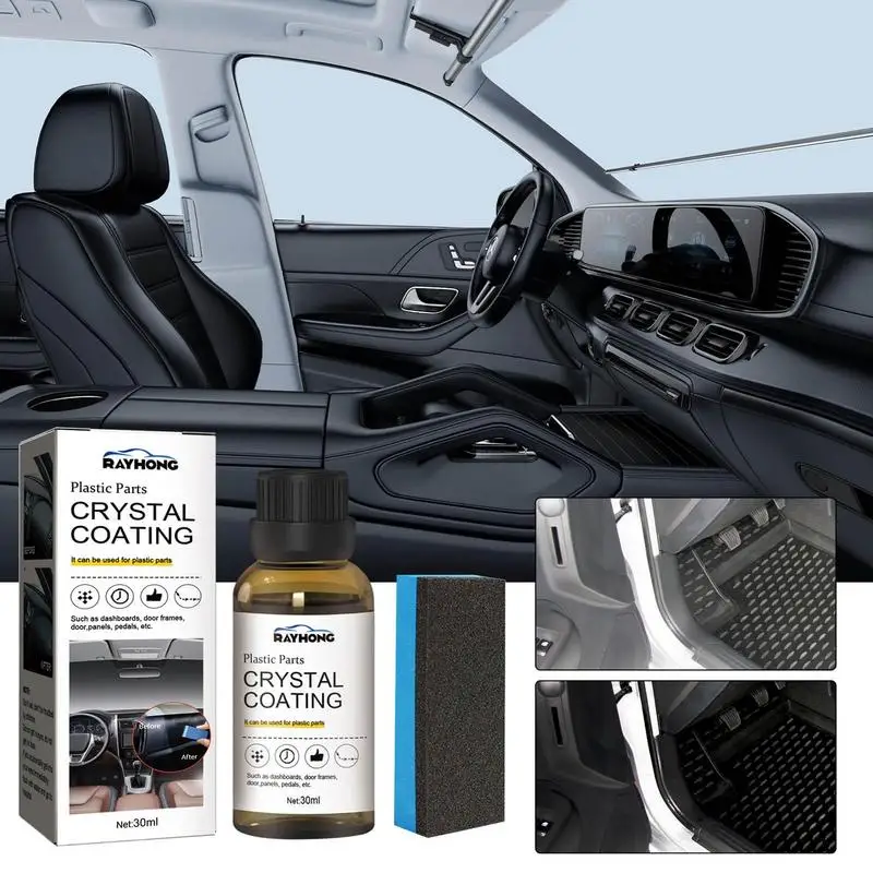 Refurbish Agent For Car 30ml Refurbishing Liquid For Car Interior Universal Car Interior Refurbish Tools Portable Coating Agent