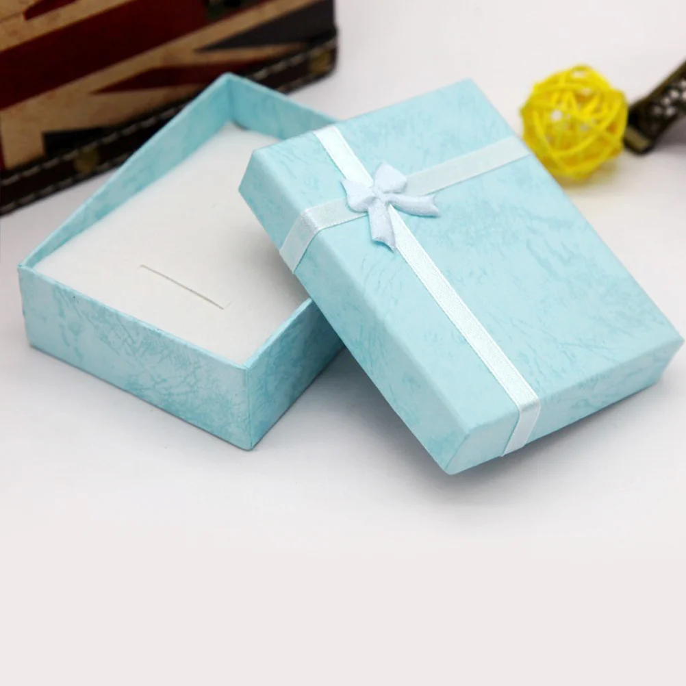 

12 Pcs Jewelry Packaging Box Gift Container Red Color Necklace Holder Suitable for Bracelets