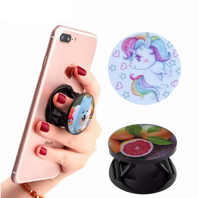 30 Pieces Blank Sublimation Phone Holders Phone Grip Blanks Heat Press cell Phone Grip Collapsible  Grip Holder