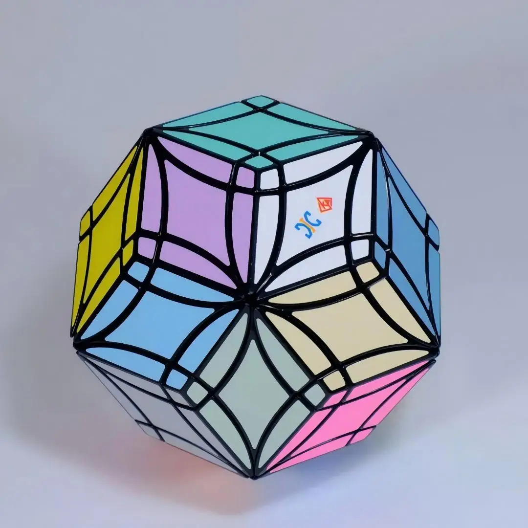 New XJ Megaminx Cube Puzzle – Curved Surface Rhombic 30-Sided Polyhedron Cube