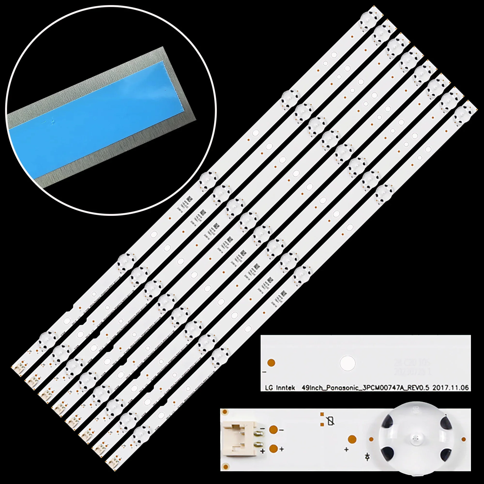 

Светодиодная лента подсветки для TX-49ESW404 TC-49FX650B TZLP151KHAB6 TC-49FX650E TX-49ESW504 Innotek 49inch_Panasonic_REV0.4