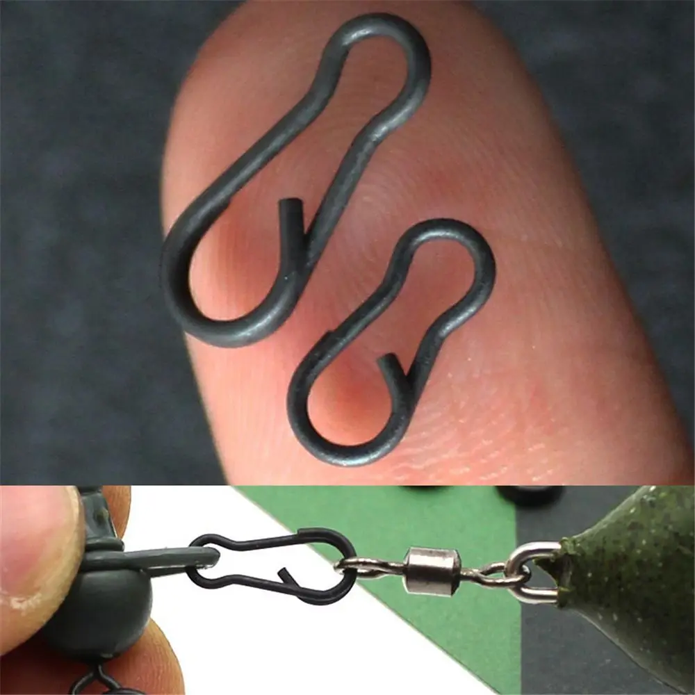 

Durable 30pcs/lot Carp Fishing Rolling Swivels Fishing Tools Fishing Connector Fishing Clips Fishing Terminal Fishing Tackle