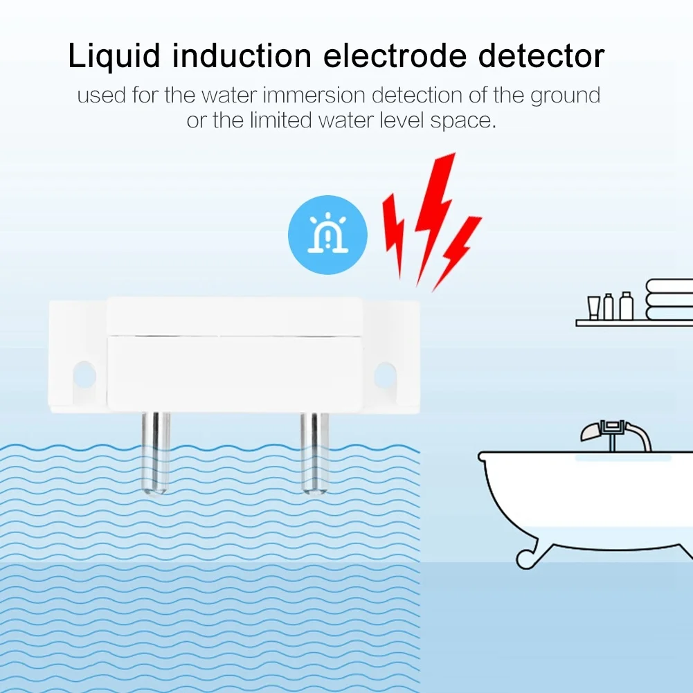 1pc Water Detector Water Detector Base Moisture Sensor Level Indicator Water ABS Water Detector Home Improvement