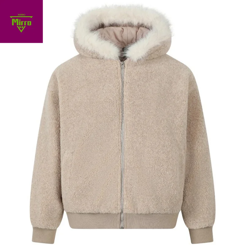 

Мужские зимние куртки с меховым воротником, утепленные плюшевые теплые парки, пальто, уличная одежда в стиле Харадзюку, хип-хоп, большие стеганые куртки, верхняя одежда