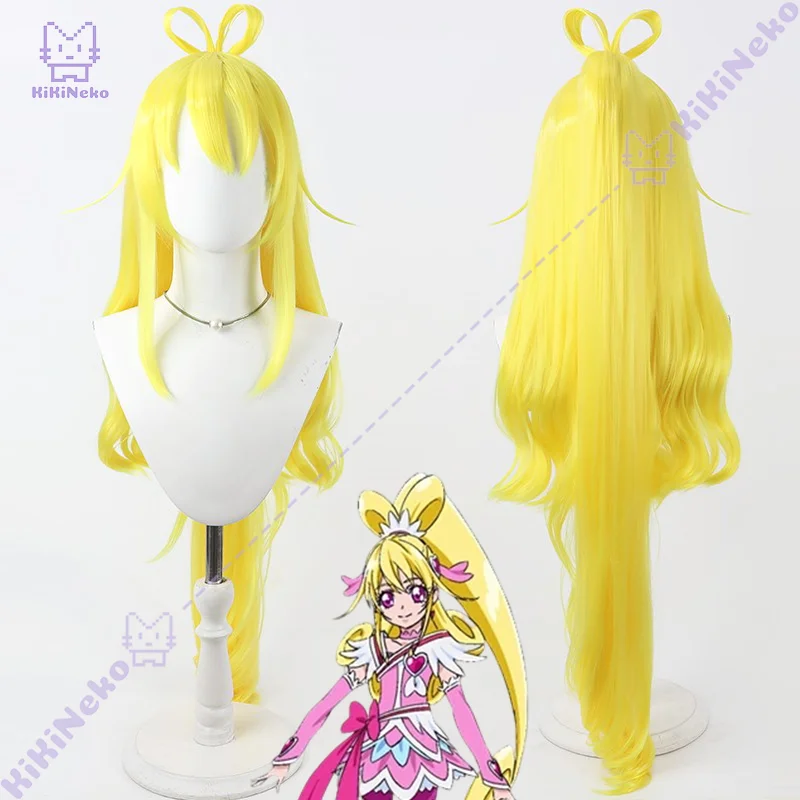 Peruka do cosplayu Aida Mana, długa żółta peruka do cosplayu Aida Mana na Comicon, imprezę, dla dorosłych kobiet i mężczyzn