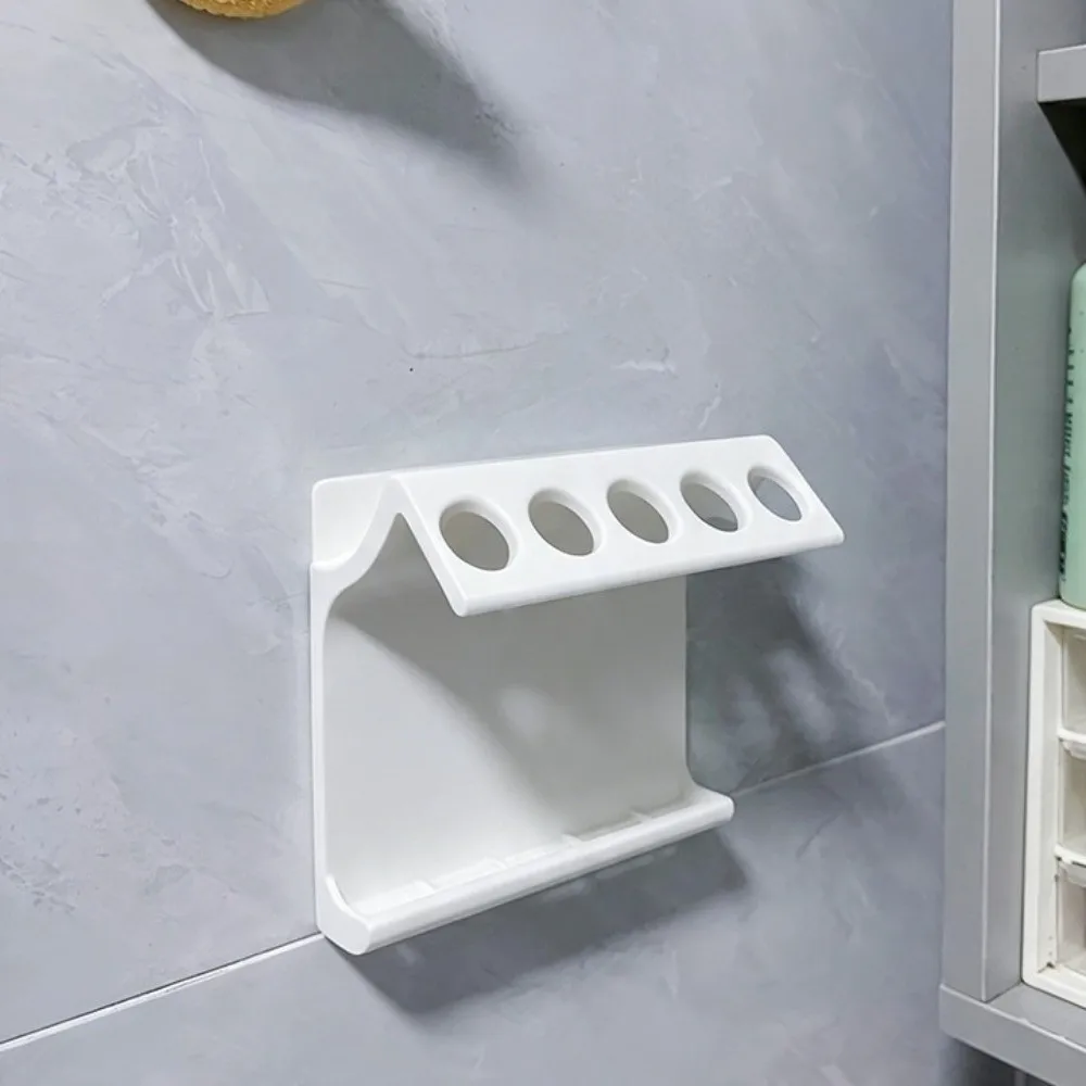 No-Drill Bathroom Multi-Functional Shelf Fashionable Practical Multifunctional Drain Rack Space Saving 5-Slot