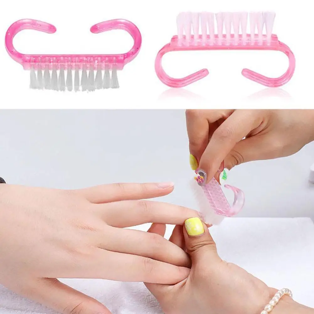 Nail Art Dust Cleaning Brush Nail Cleaning Manicure Powder Remover Dirt Cleaner Pedicure Tool Nail Dust Brush Plastic File Tool