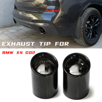 Car Exhaust Tip For BMW X3 G01 X4 G02 Exhaust Tips Muffler Stainless Steel Exhaust Pipe 2019 2020 2021 2022 Nozzle