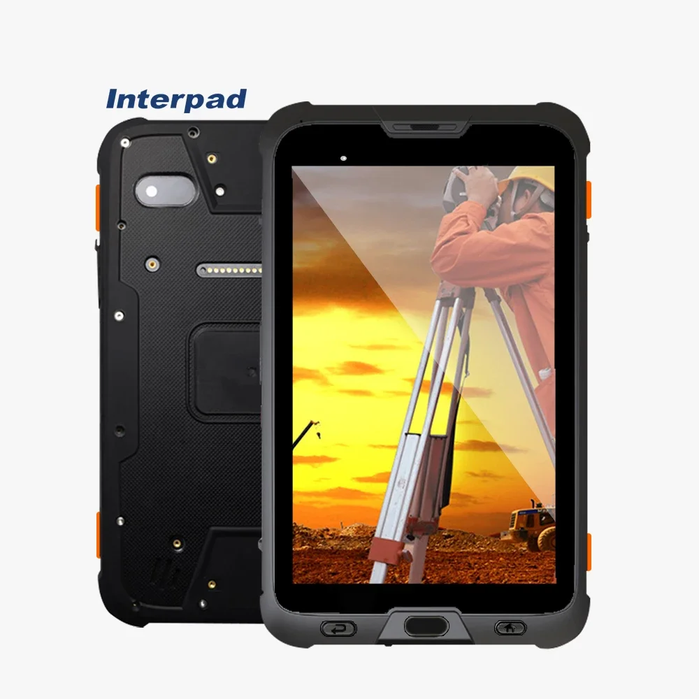 

Interpad R1 4GB+64GB 1920*1200 IPS screen 8 inch NFC RFID Android 9 rugged tablet PCs palm for building work and management