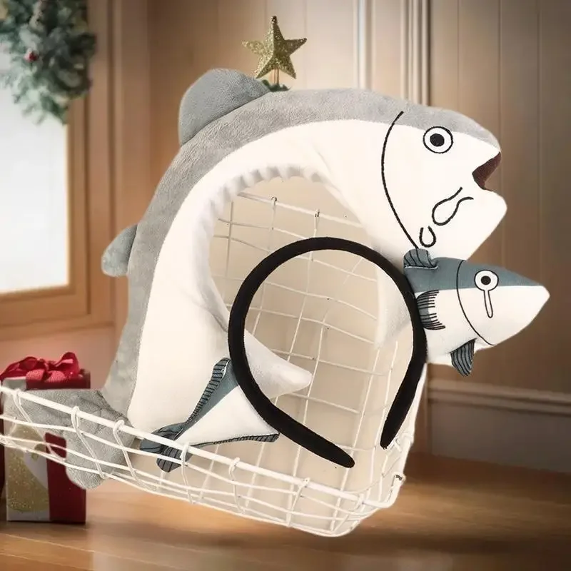 ربطة شعر من القطيفة الممتعة على شكل سمكة صغيرة كرتونية للفتيات