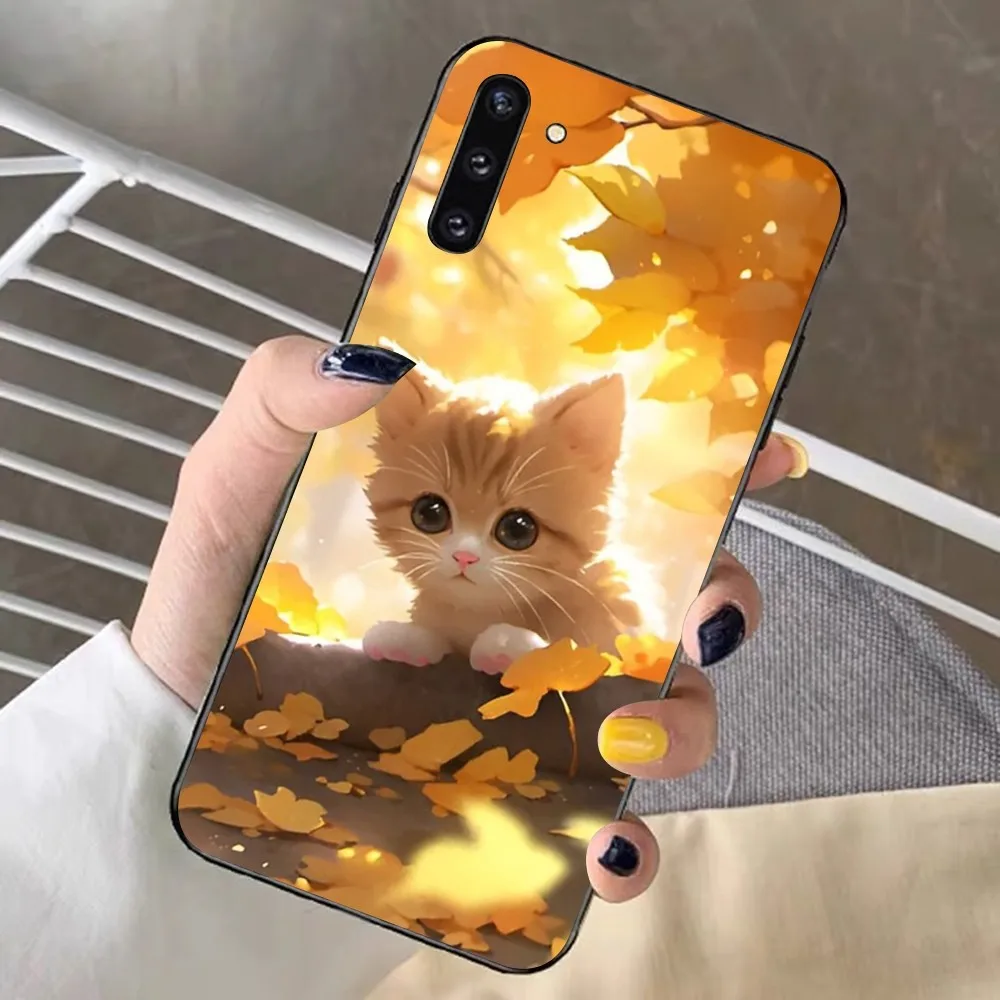 Autumn cat Phone Case For Redmi Note 4 X 5 A 6 7 8 T 9 9S 10 11 11S 11Epro Poco M3 pro