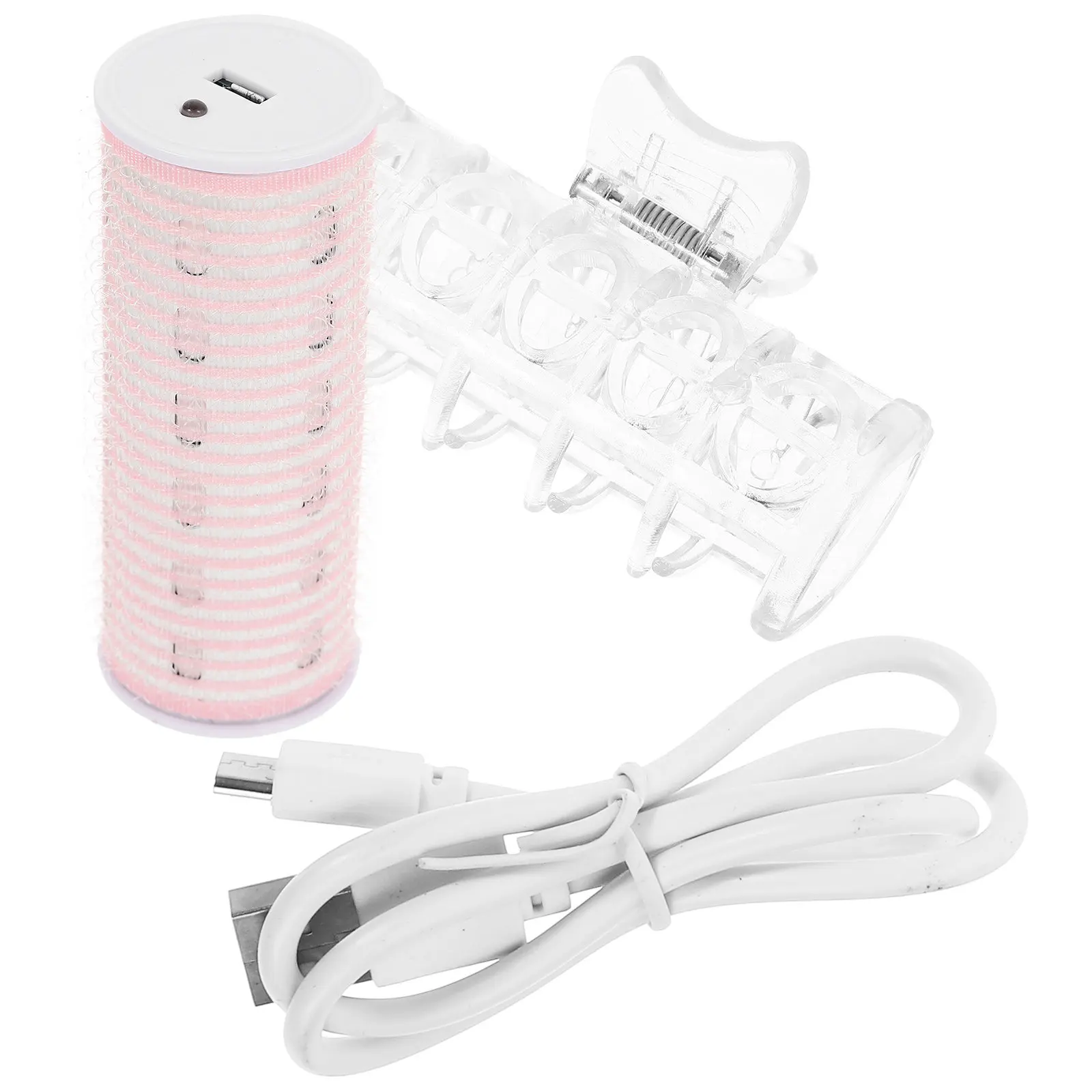 

Легкий портативный стайлер для челки, для влажных или сухих волос, простой инструмент для укладки, розовые бигуди для челки для женщин