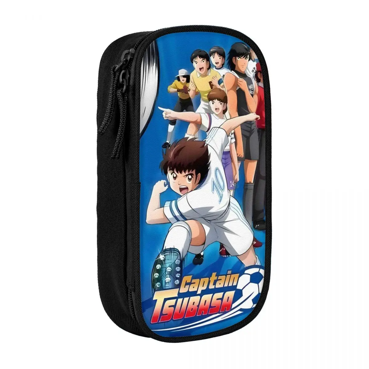 Retro Pencil Case C-Captain T-Tsubasa Pencil Pouch Fundamental Paper Education Back To School Pencil Cases Boy Girl Canvas