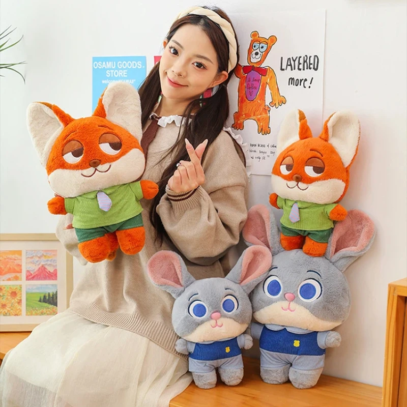 ตุ๊กตาดิสนีย์ ซูโทเปีย 4 แบบ ตุ๊กตากระต่ายจูดี้ ตุ๊กตาสุนัขจิ้งจอกนิค ของเล่นตุ๊กตาขนนุ่ม ตกแต่งห้องนั่งเล่น ของขวัญคริสต์มาสสำหรับเด็ก