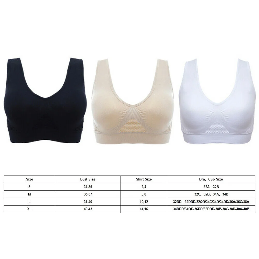 Nahtlose Mesh Frauen Sport-BHs Fitness Sport weste Fitness studio Laufen Unterwäsche stoß fester BH Wireless Crop Top atmungsaktiver Yoga-BH