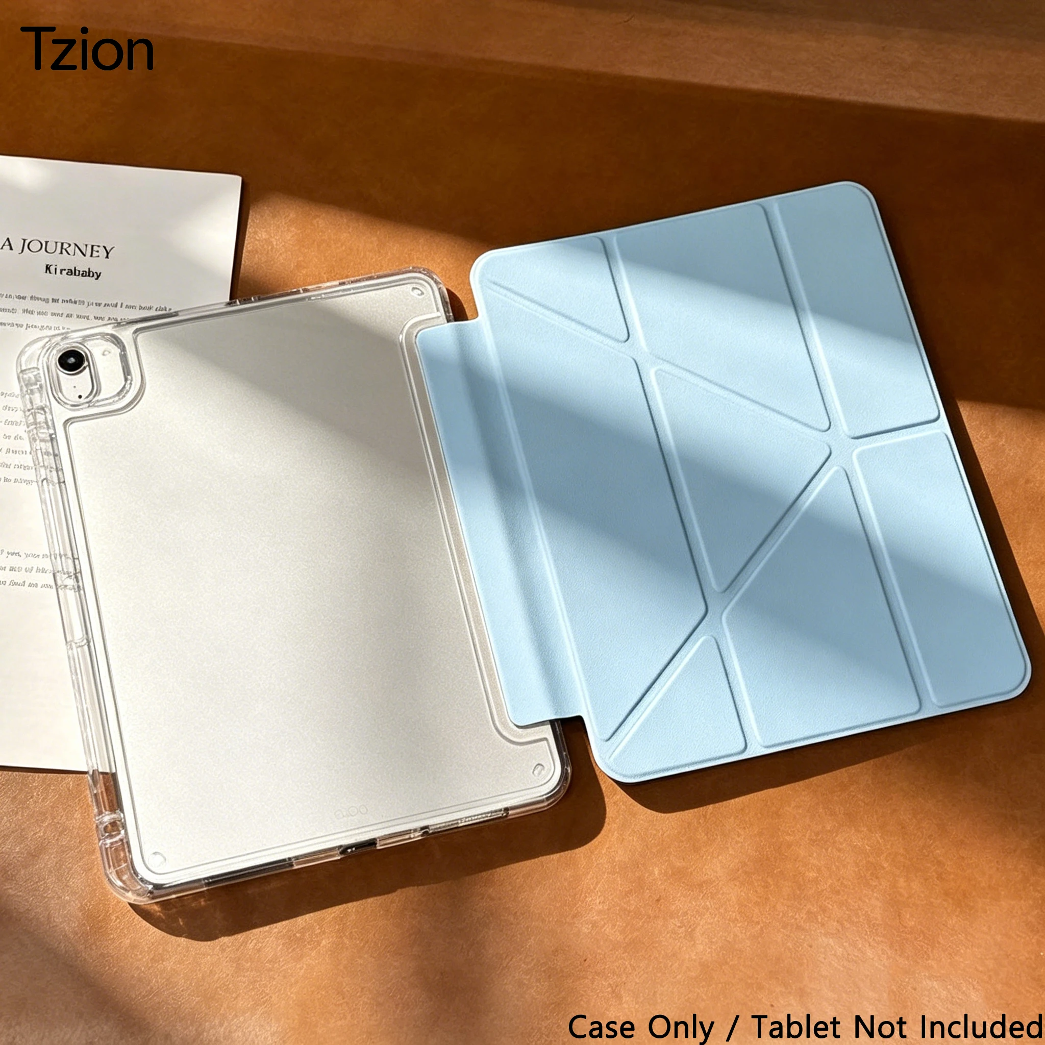 3+Y Fold iPad Flip Case, Compatible with iPad 10th/11th Gen 2025, iPad 7/8/9 Gen 10.2 Inch, iPad Air 4/5/6/7 11 Inch, iPad Air 2