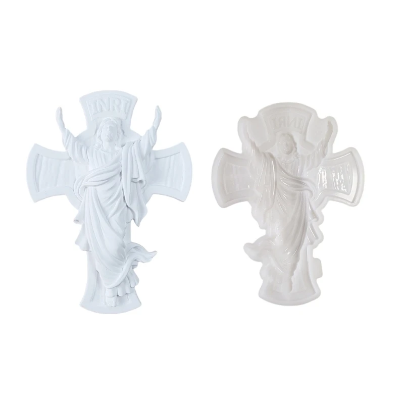 652F Flexible Silicone Christ Mould Great for Soap And Artistics Projects