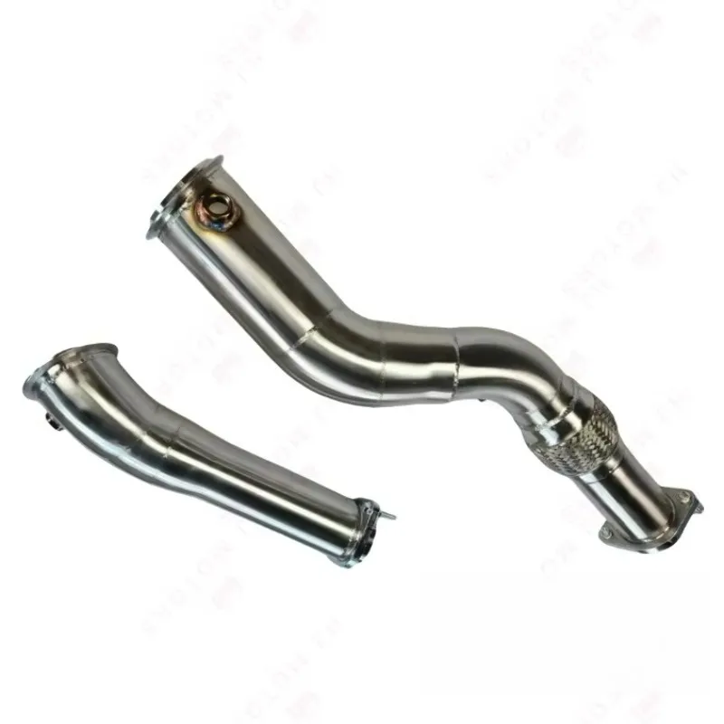 3.5 inch Stainless Steel High Flow For M3 M4 G80 G82 S58 3.0T 2021-UP Exhaust Downpipes G80 Downpipe