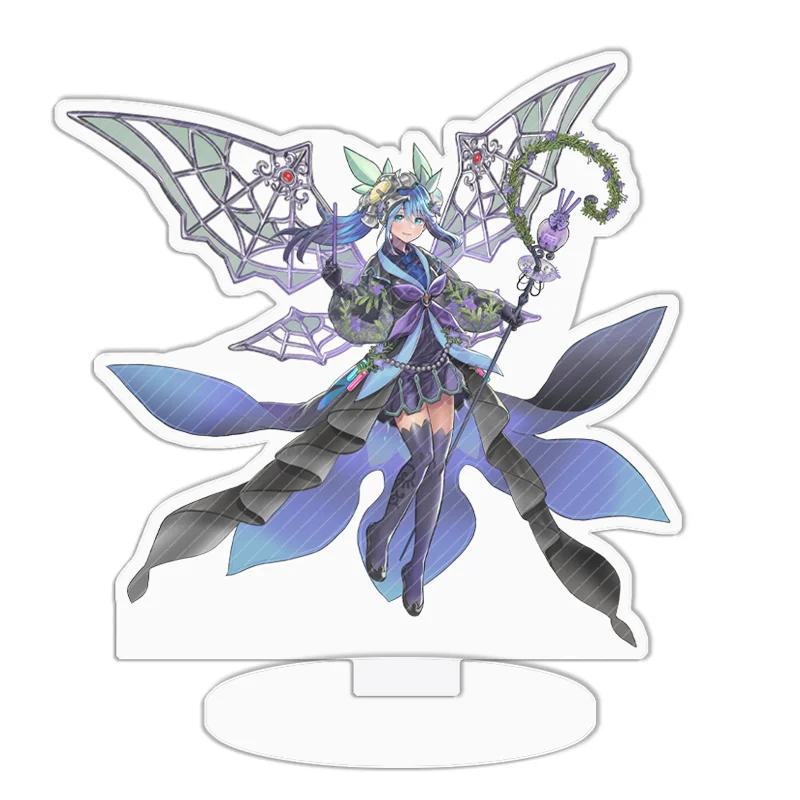 Anime jogo fãs presente ornamentos de mesa yugioh acrílico sinal de pé mágico escuro menina labrado ki-sikil ornamento decoração brinquedo