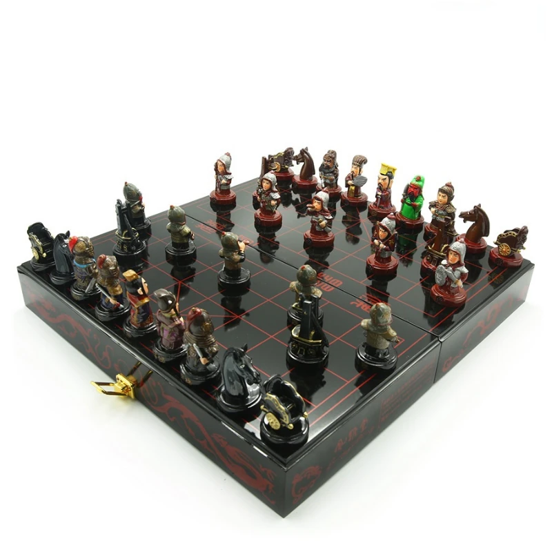 Three Kingdoms Three-dimensional Character Chess for Foreigners Chinese Characteristic Gift for Foreigners Creative Gift