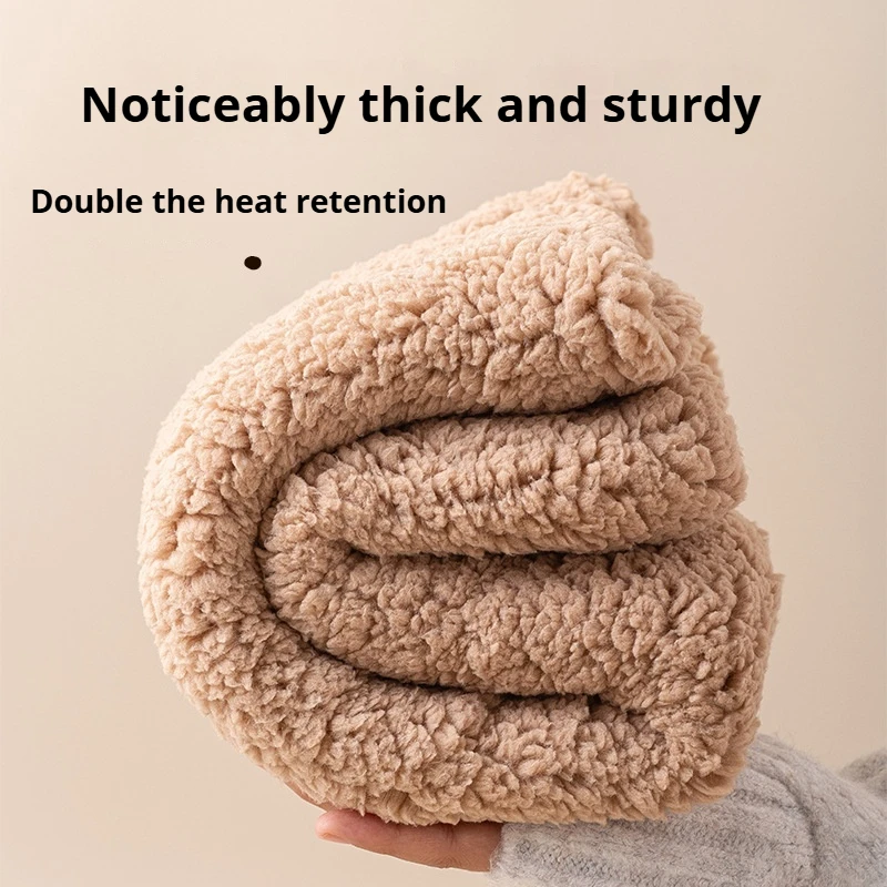 Ladies Coral Fleece Thigh High Leg Warmers, Thick Plush Warm Over-the-Knee Sleep Socks, Knee Protection Home Long Socks
