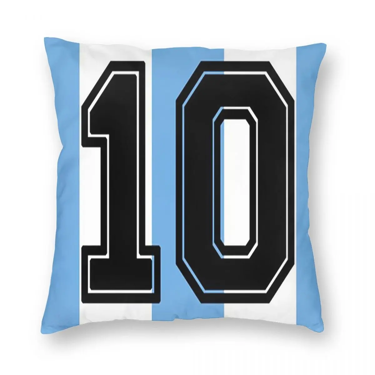 Retro Maradona Argentina Soccer 10 Flag Football Soccer Square Pillowcase Pillow Cover Cushion Throw Pillow for Home Bedroom Car