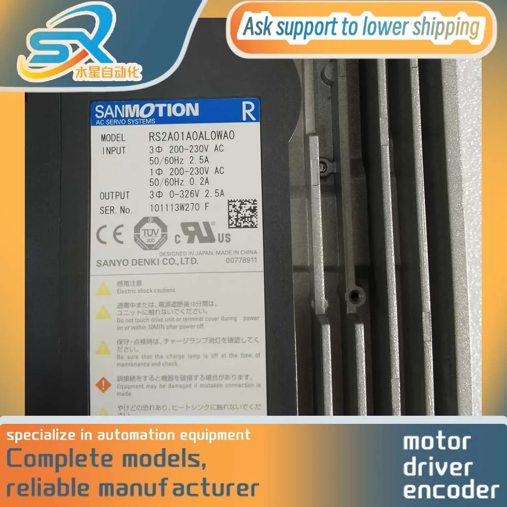 

In stock SANYO DENKI AC Servo Driver RS2A01A0AL0WA0 Provide Factory Inspection Video Please consult before ordering