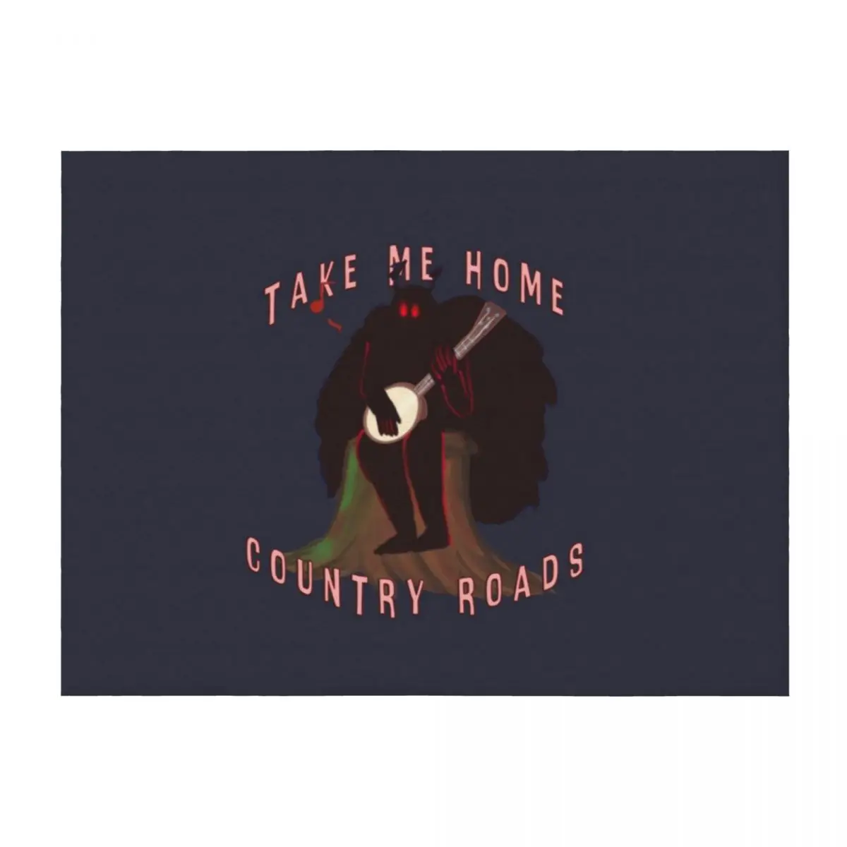 

Mothman, Country Roads (but like he has a Banjo) Throw Blanket Kid'S manga Multi-Purpose Thermal Blankets