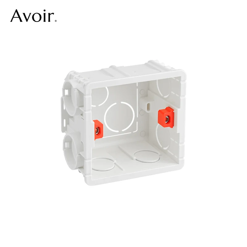 Boîtier de montage interne Avoir, boîte de montage réglable 86mm*86mm*50mm, cassette d'installation pour interrupteur mural et prise, boîte de dérivation