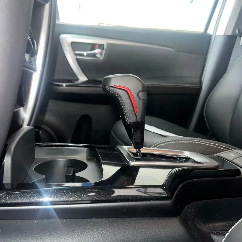 Leather automatic car gear knob shift lever
