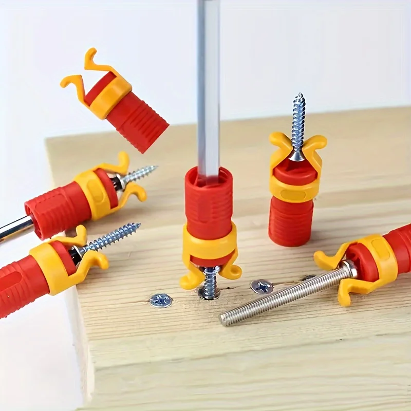 3PCS Universal Screwdriver Bit Holder Clamp Screw Fixator Woodworking Tool Screw Driving Tool Set for Home Improvement image 4