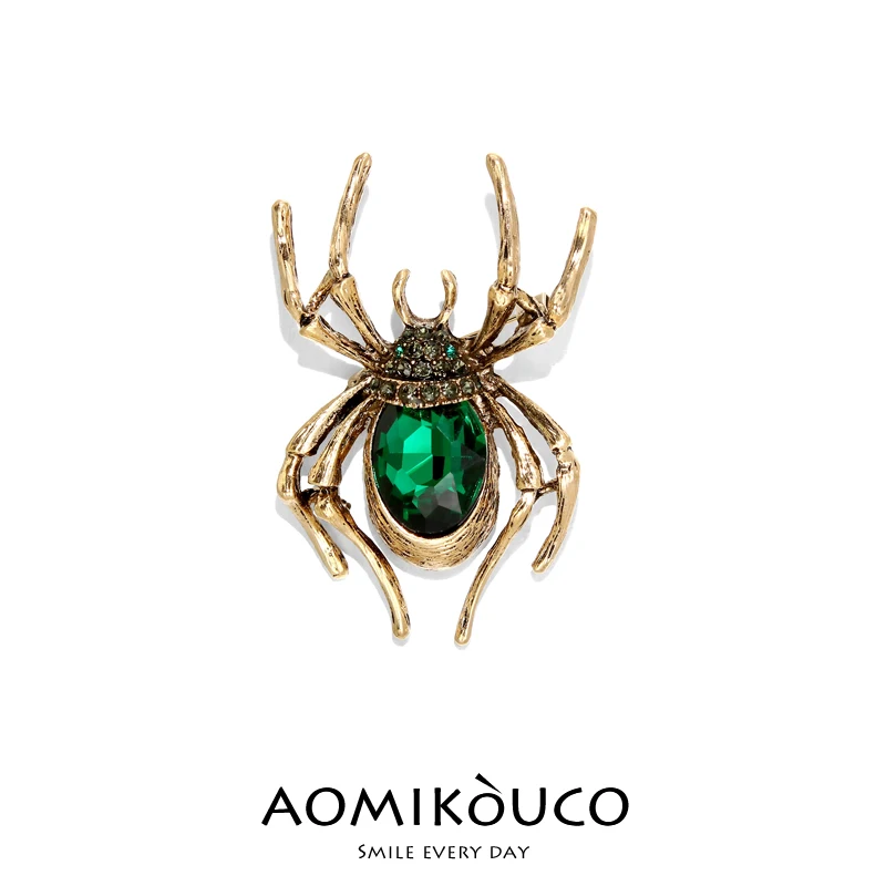 

Luxury Spider Brooch Designer Vintage Lapel Pins Zinc Alloy Insect Pattern Brooch for Women Men High-quality Jewelry Accessories