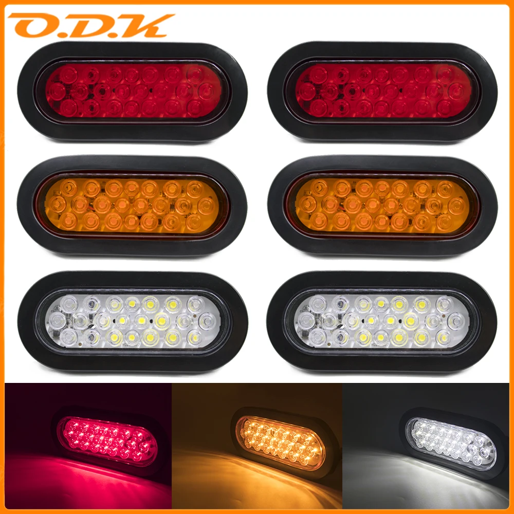 1x/2x Car Light 22LED Bulbs for Car Truck SUV RV Brake Light Signal Side Marker Turn Signal Warning Rear Light 12V-80V 