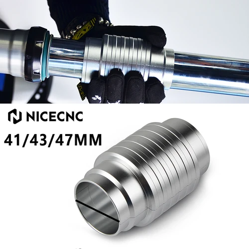 Herramienta de controlador de sello de horquilla de motocicleta, 41/43/47mm, para Harley, Yamaha, Honda, Kawasaki, Suzuki, Triumph, Aprilia, Ducati, instalación de sello de aceite de horquilla