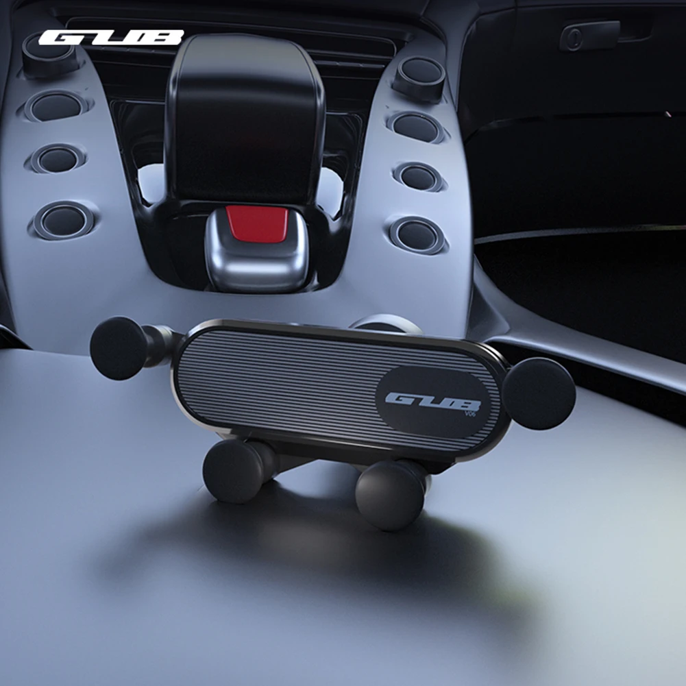 

V06 Smartphone Bracket Air Vent Clip Mount Retractable Automatic Support