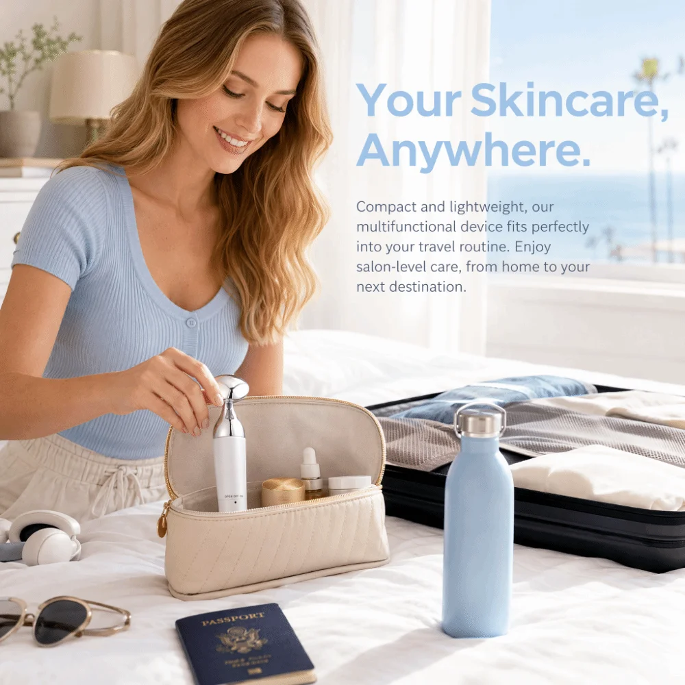 ABS Electric Facial Cleanser Electric Vibration Mode Household Facial Use Face Beauty Device Multi-function Design