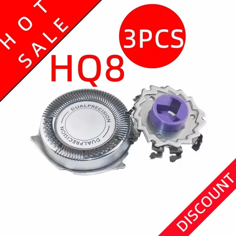 3Pcs HQ8 For PHILIPS Electric Shaver HQ7100 HQ7140 HQ7160 HQ7180 HQ7200 HQ7240 HQ7290 HQ7742 HQ7760